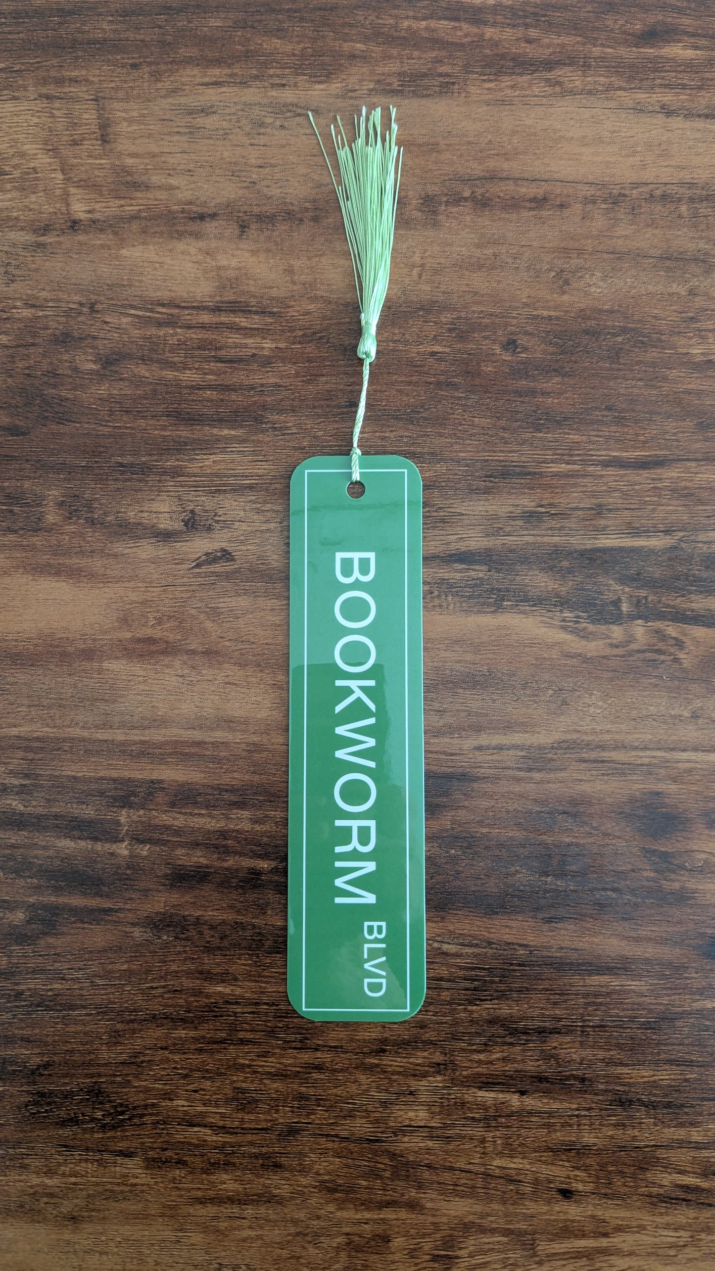 Bookworm Street Sign Bookmark
