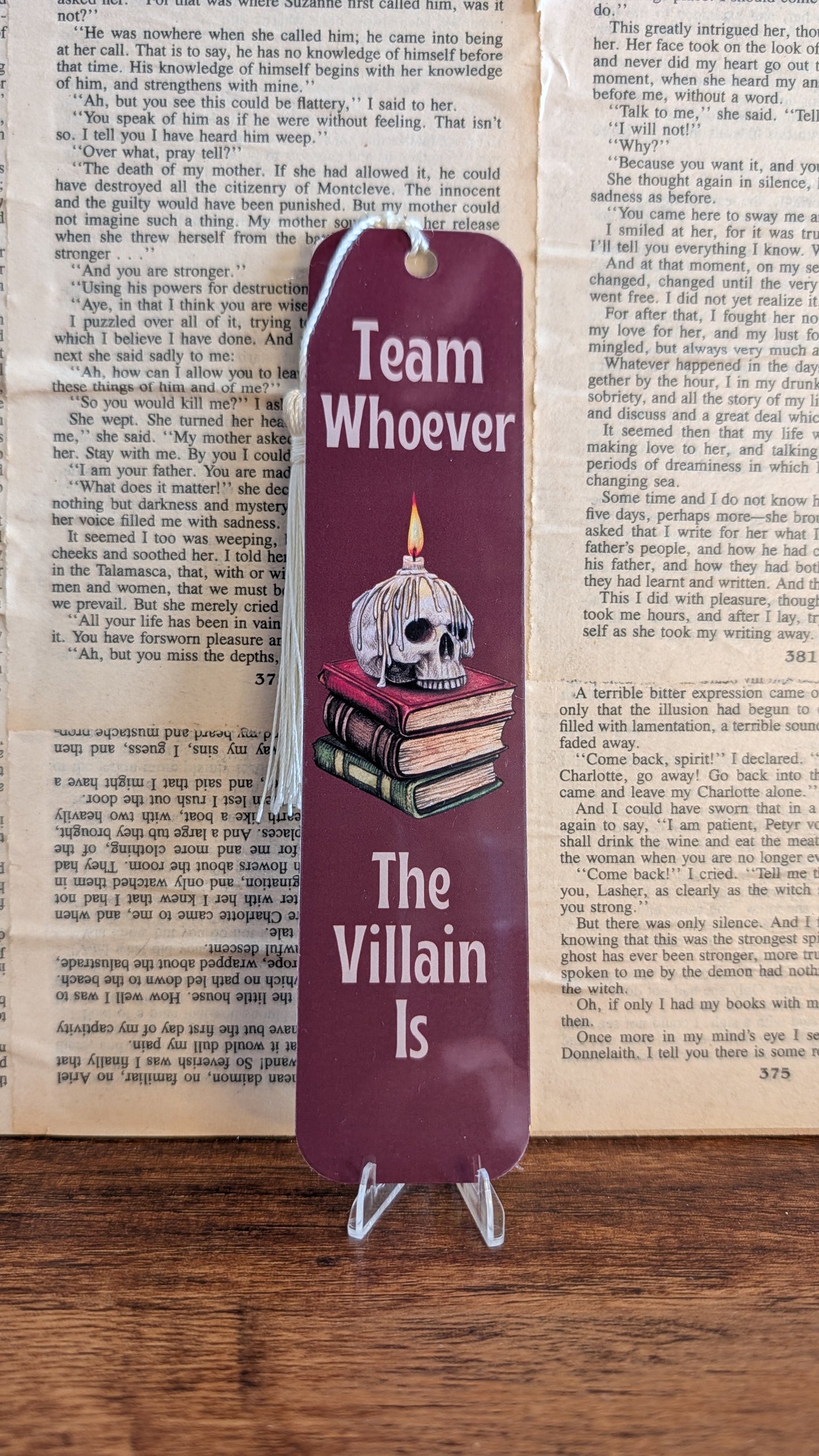 Team Villain Bookmark