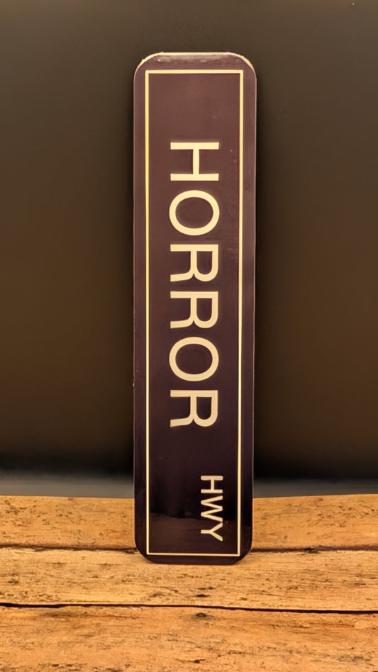 Horror Street Sign Bookmark