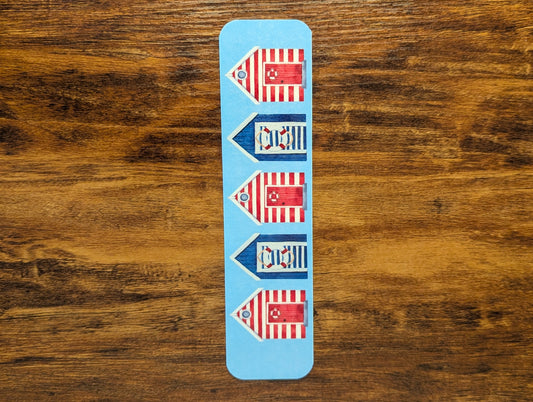 Patriotic Beach Huts Bookmark V2