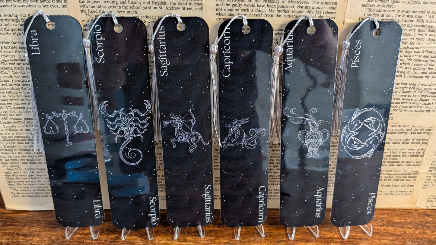 Zodiac Sign Bookmarks