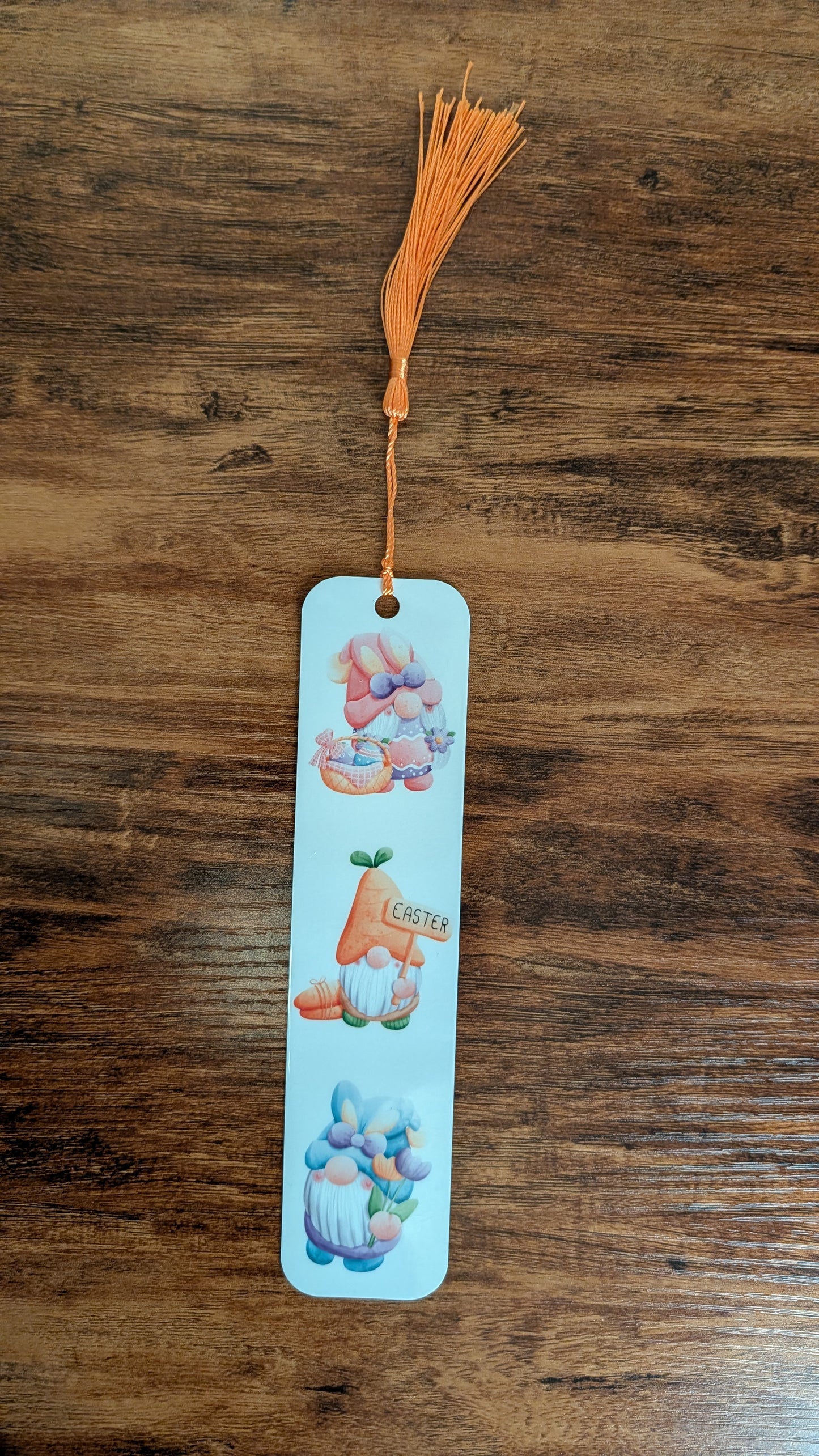 Easter Gnomes Handmade Bookmark