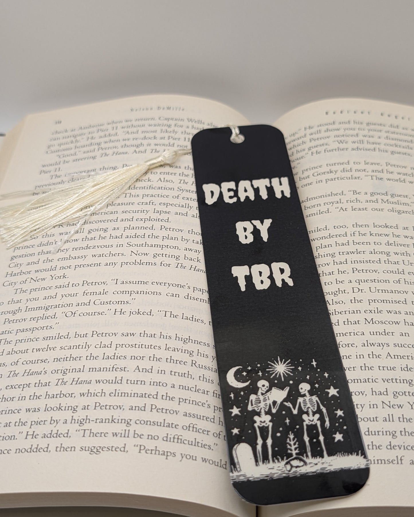 Death by TBR Bookmark
