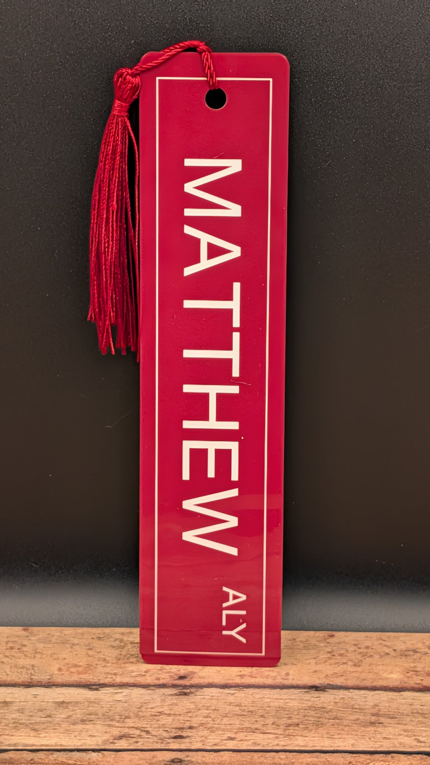 Custom Street Sign Bookmarks