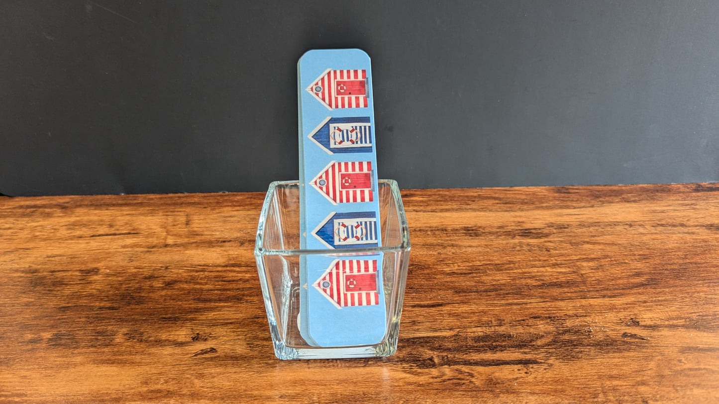 Patriotic Beach Huts Bookmark V2