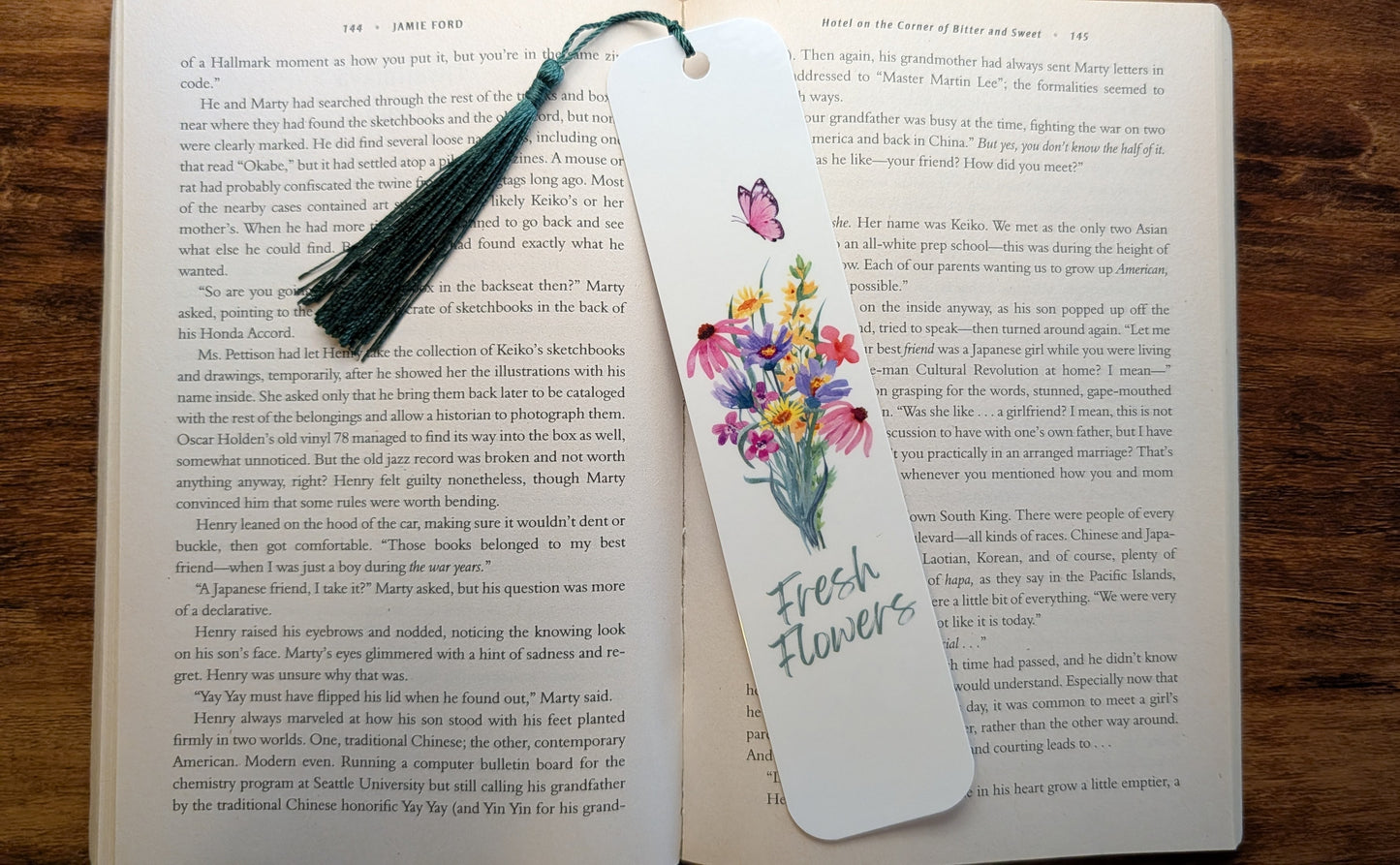 Fresh Flowers Bookmark
